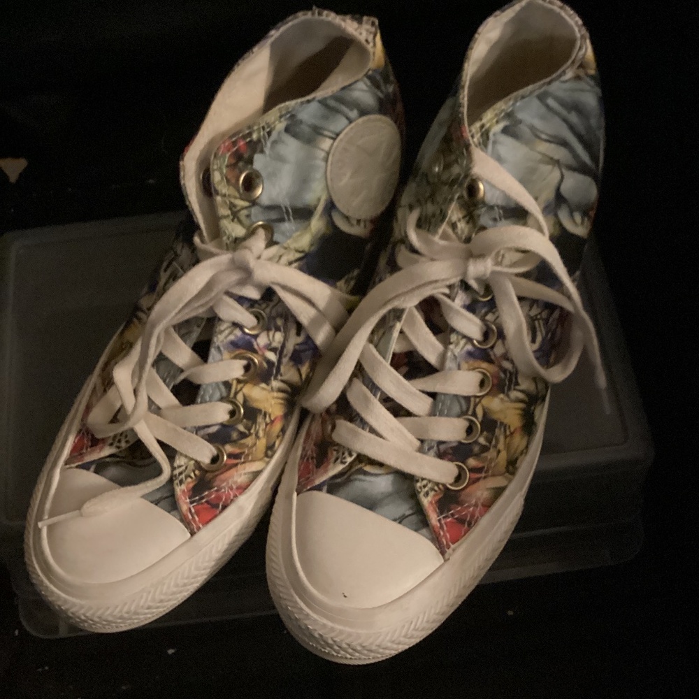 Converse Chuck Taylor All Star Lux Hi Floral Hidden Heel Wedge sneakers 6